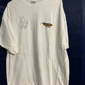 Signed Dallas Speedzone T-shirt by NASCAR’s Kevin Harvick. M15